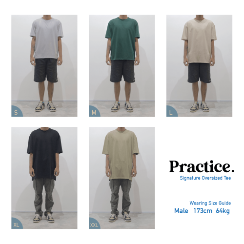 BooKu X Practice Premium Oversized Tee (Customizable Text) BooKu X Practice Premium Oversized Tee (Customizable Text)