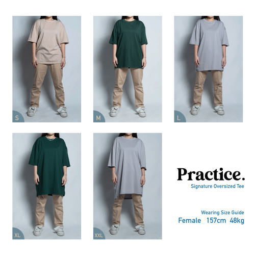 BooKu X Practice Premium Oversized Tee (Customizable Text) BooKu X Practice Premium Oversized Tee (Customizable Text)