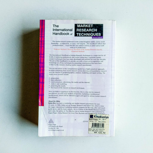 The International Handbook of Market Research Techniques The International Handbook of Market Research Techniques